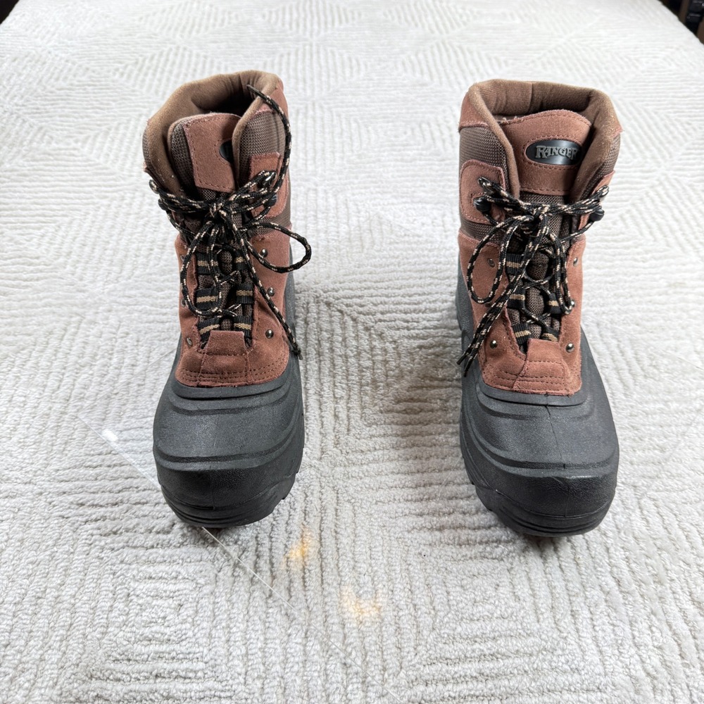 Ranger Winter Boots Men 12 Brown Duck Boots Thermolite Insulated Waterproof Snow - Picture 2 of 13